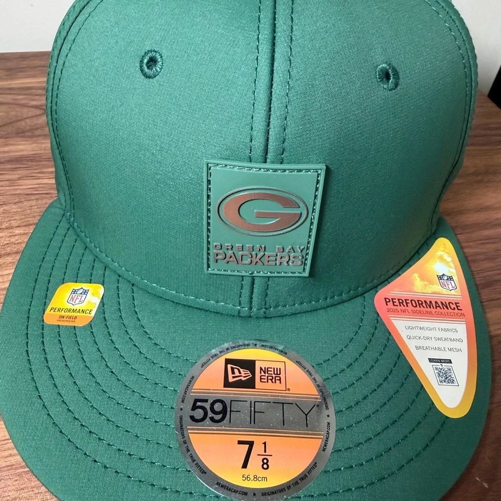 Green Bay Packers New Era 2025 Sideline 59FIFTY Fitted Hat - Green